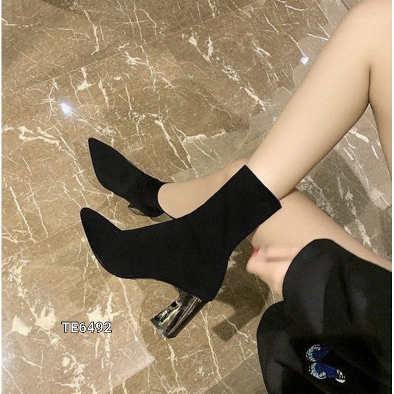 FHS BOOTS HIGH BLOCK BOOTS FASHION IMPORT TE6492