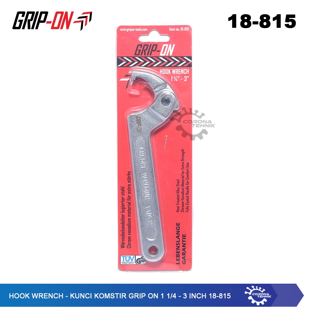 Kunci Komstir Grip On 1 1/4 - 3 Inch 18-815 - Hook Wrench