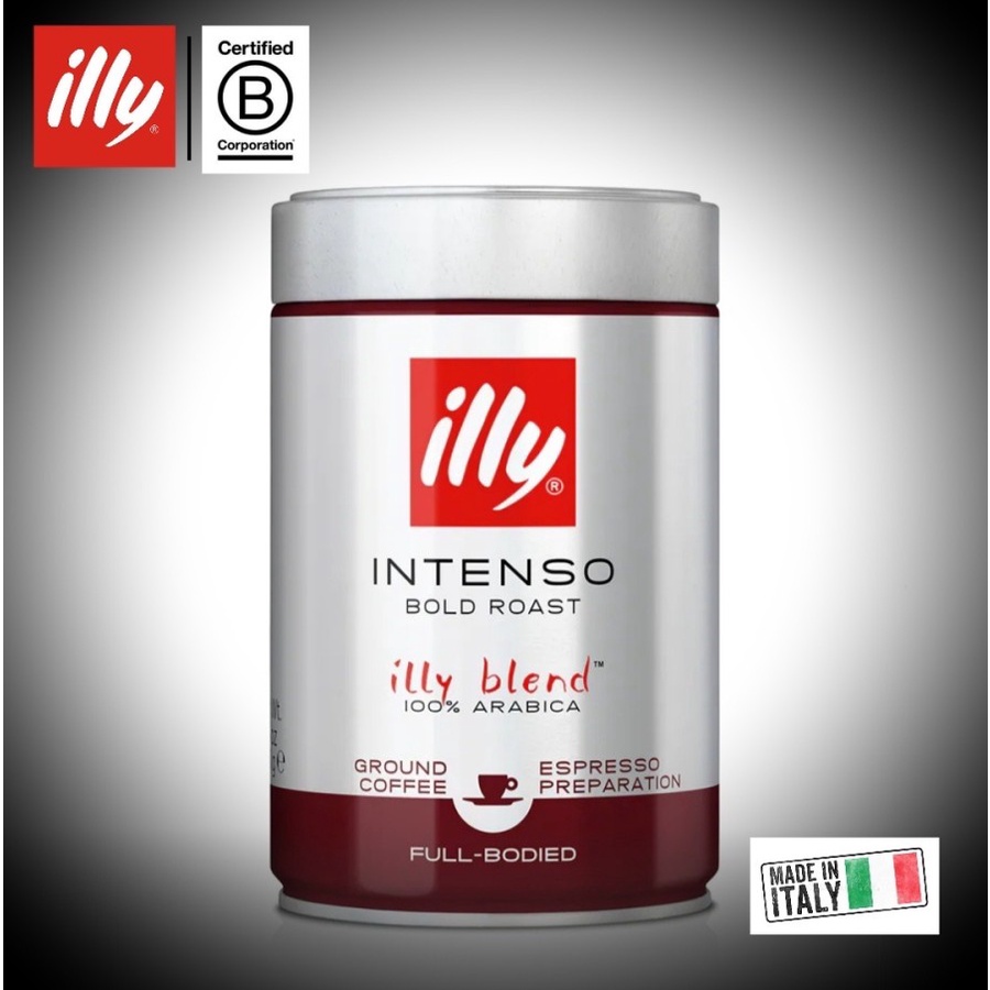 

Coffe ILLY / Bubuk Kopi Illy / Ground coffee illy DARK roasted INTENSO