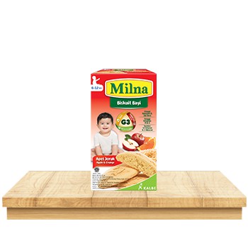 Milna Biskuit Bayi Makanan Cemilan Kering Usia 6 Bulan Kemasan 65 dan 130 Gram