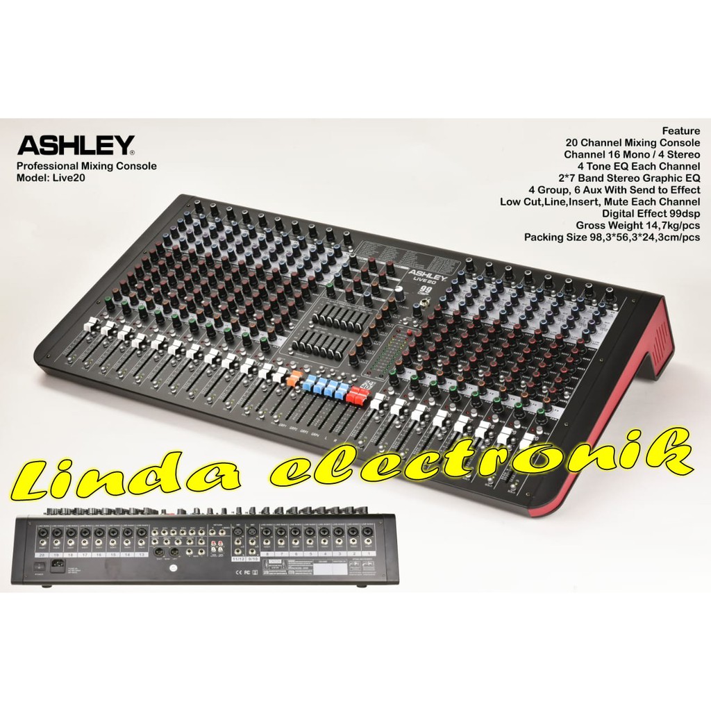 mixer ashley live20 ORYGINAL LIVE 20 20channel