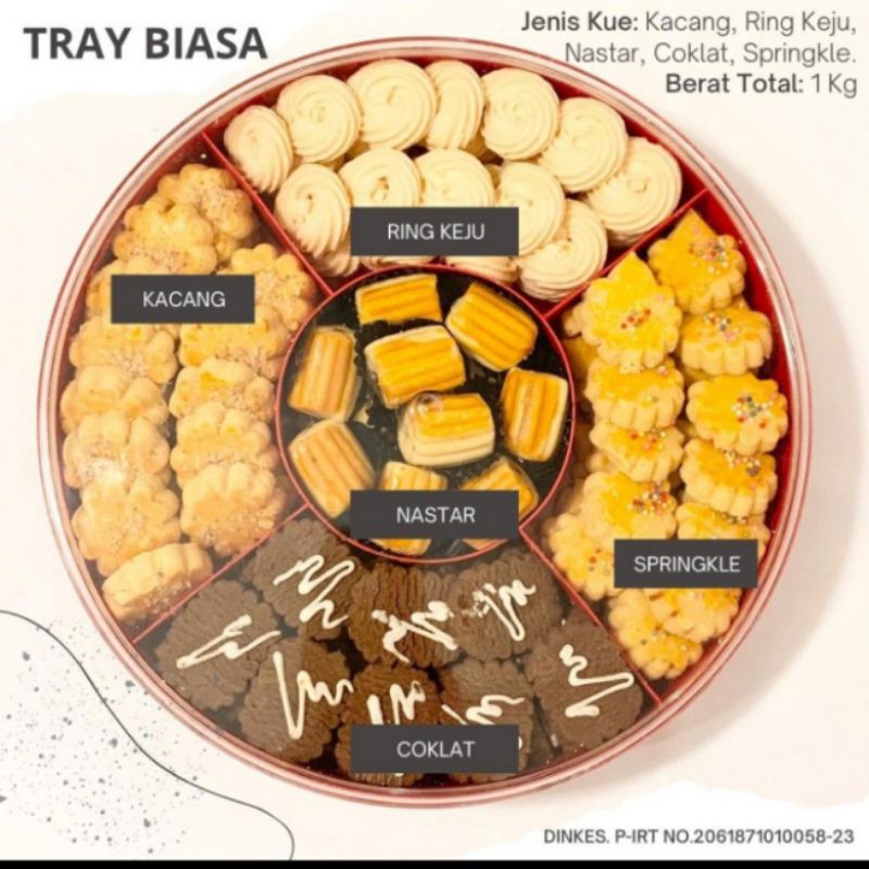 

Kue Kering Lebaran Enak Tray Biasa Hampers Parsel