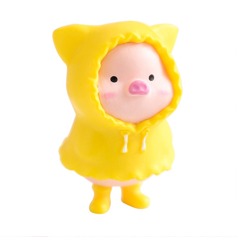 Mary Patung Patung Babi Lucu Patung Celengan Mini Topper Kue DIY Craft Piggy Toys