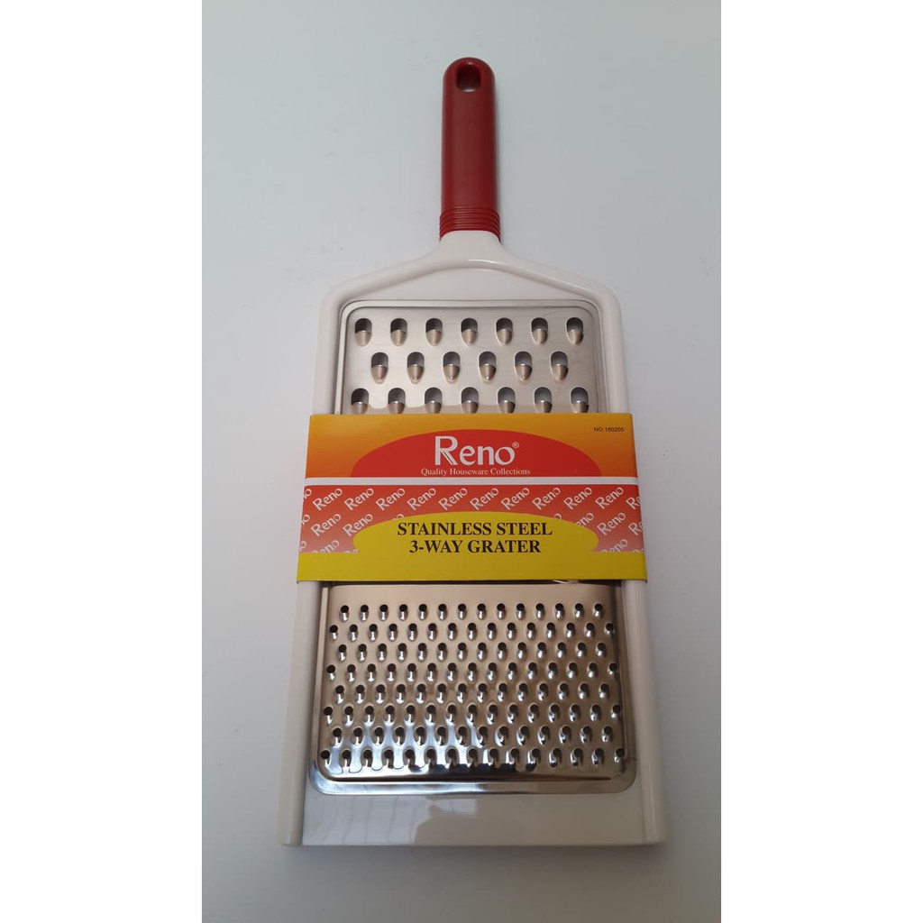Kekinian RENO PARUTAN KEJU STAINLESS GRATER SLICER UK 23CM LARGE no.18020S