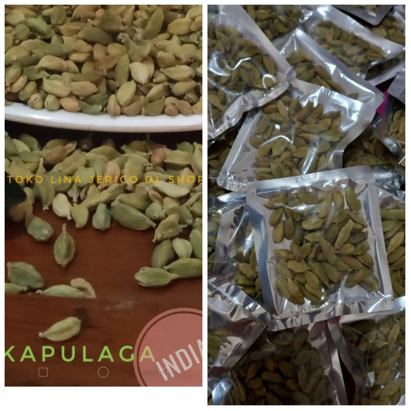 KAPOLAGA INDIA kapolaga hijau masakan khas timur tengah 10gr