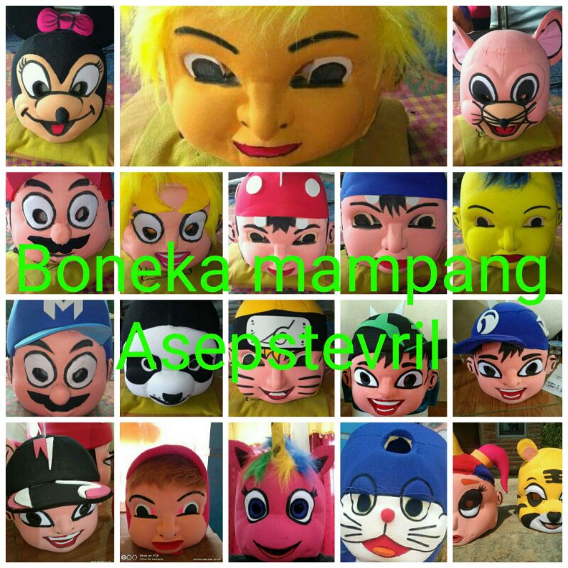 kepala boneka mampang karakter