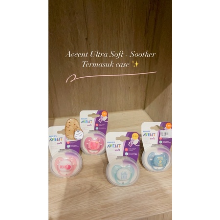 Philips Avent Empeng Soft Pacifier Soother 0-6m 6-18m Isi 1 dan Isi 2