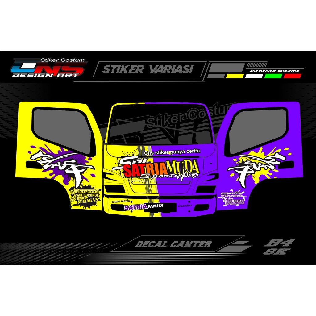 stiker truk stiker canter stiker decal canter stiker full body canter stiker decal full body canter