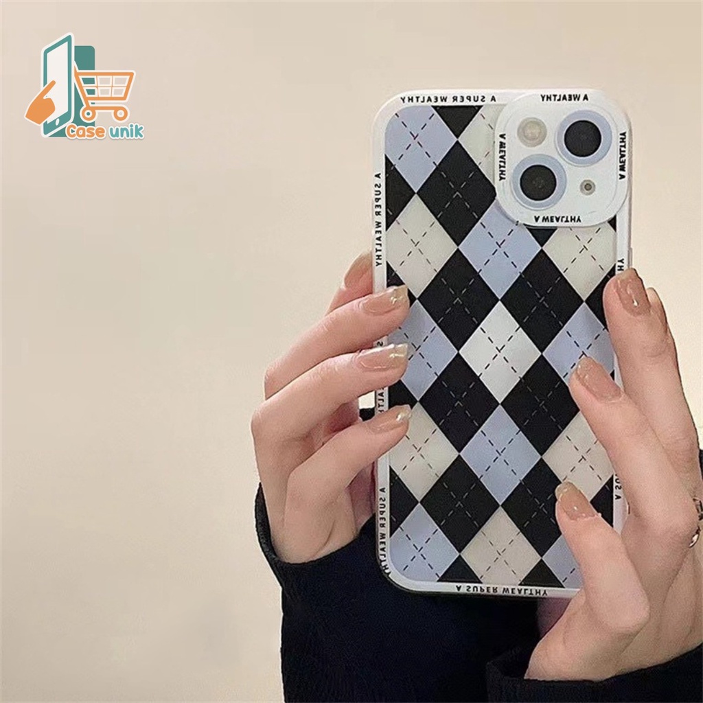 SS108 SOFTCASE MOTIF DIAMOND OPPO A3S A1K A5S A7 A12 F7 F9 F11 PRO A11K A15 A15S A16 A16S A8 A31 A5 A9 2020  A37 NEO 9 A57 A39 F1S A59 A52 A92 A53 A33 2020 A54 A55 A77S A57 2022 CS4689