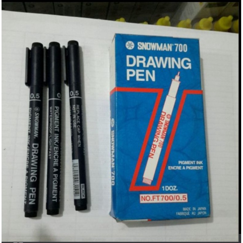 

DRAWING PEN MERK SNOWMAN