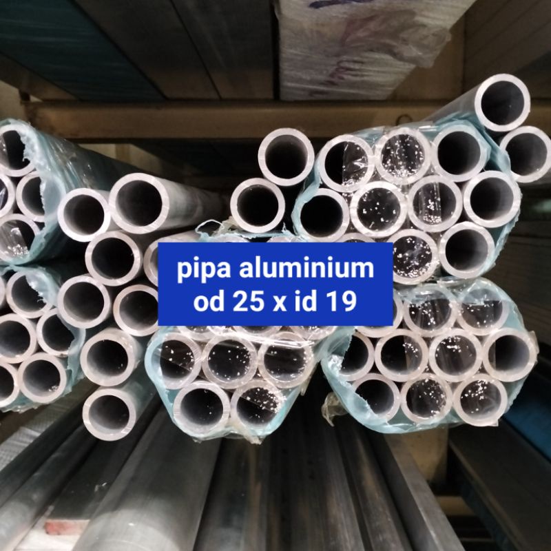 Pipa Aluminium od 25 x id 19 / pipa alumunium harga per 10cm
