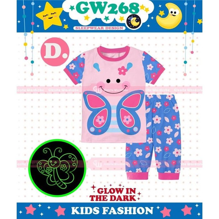 Piyama Anak Perempuan Gleoite Wardrobe (GW) 268 D Butterfly