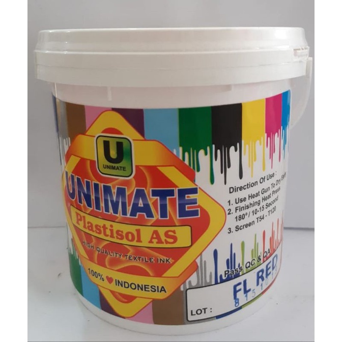 

Plastisol Unimate AS FL Red @1kg