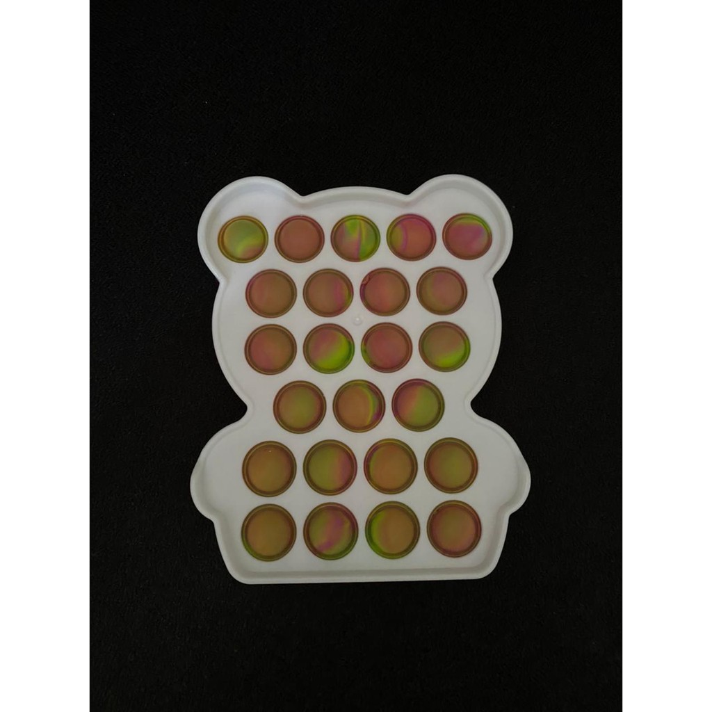 CR CM-P19 Fidget Toys Pop It PLASTIK Gelembung Dorong Permainan Anak Papan Pelangi Populer-8