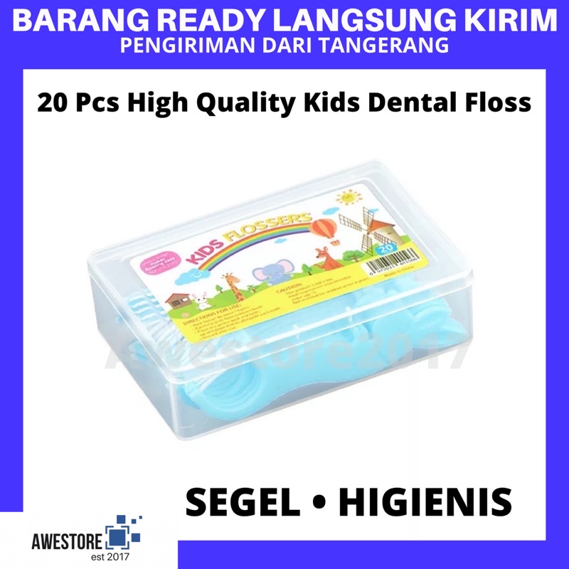 Kids Dental Floss Anak Benang Gigi Cute Animal Sikat Higienis Segel