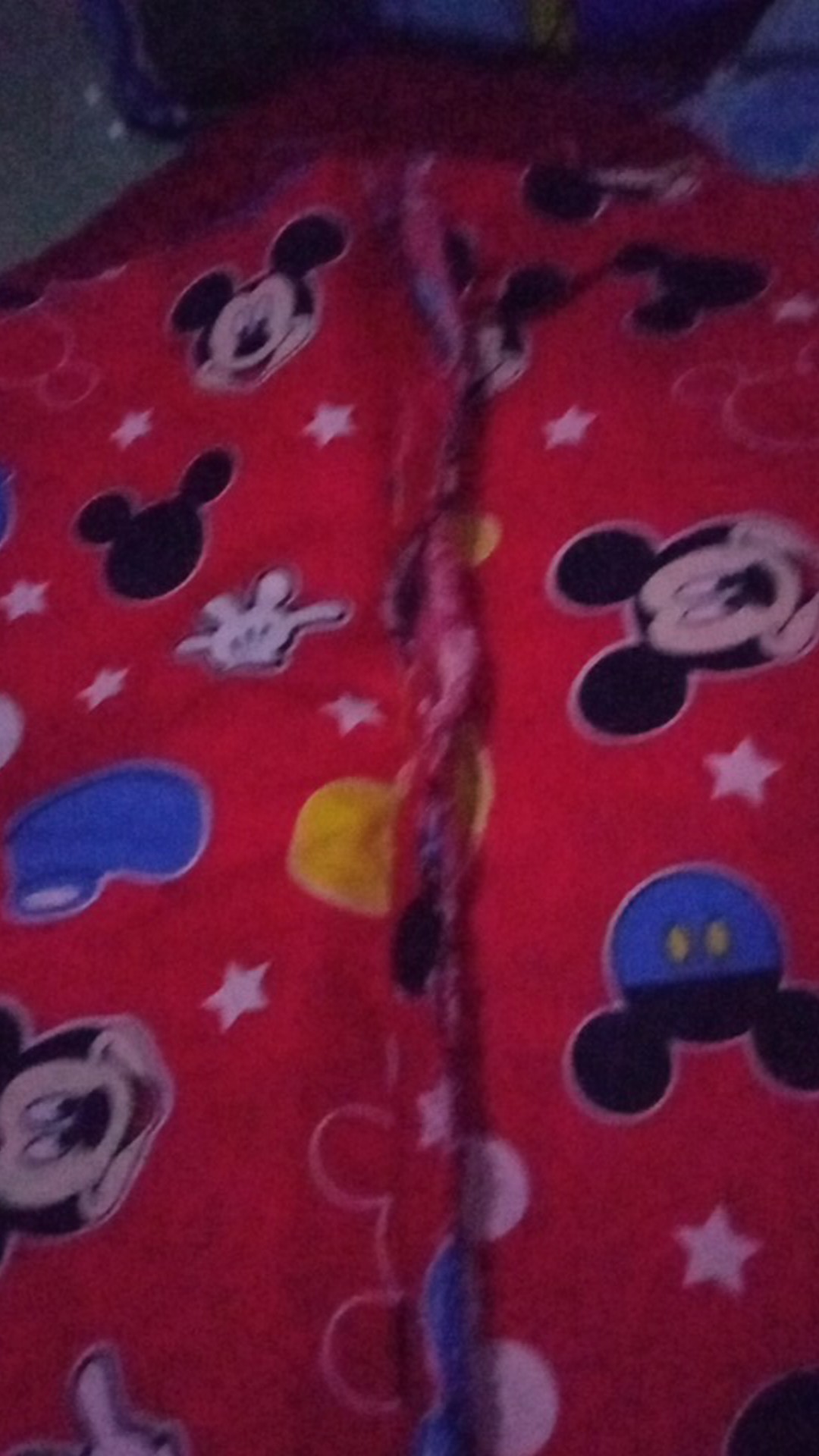 Bahan Sprei Meteran Katun Micro Motif Mickey Mouse (per 0.5m)