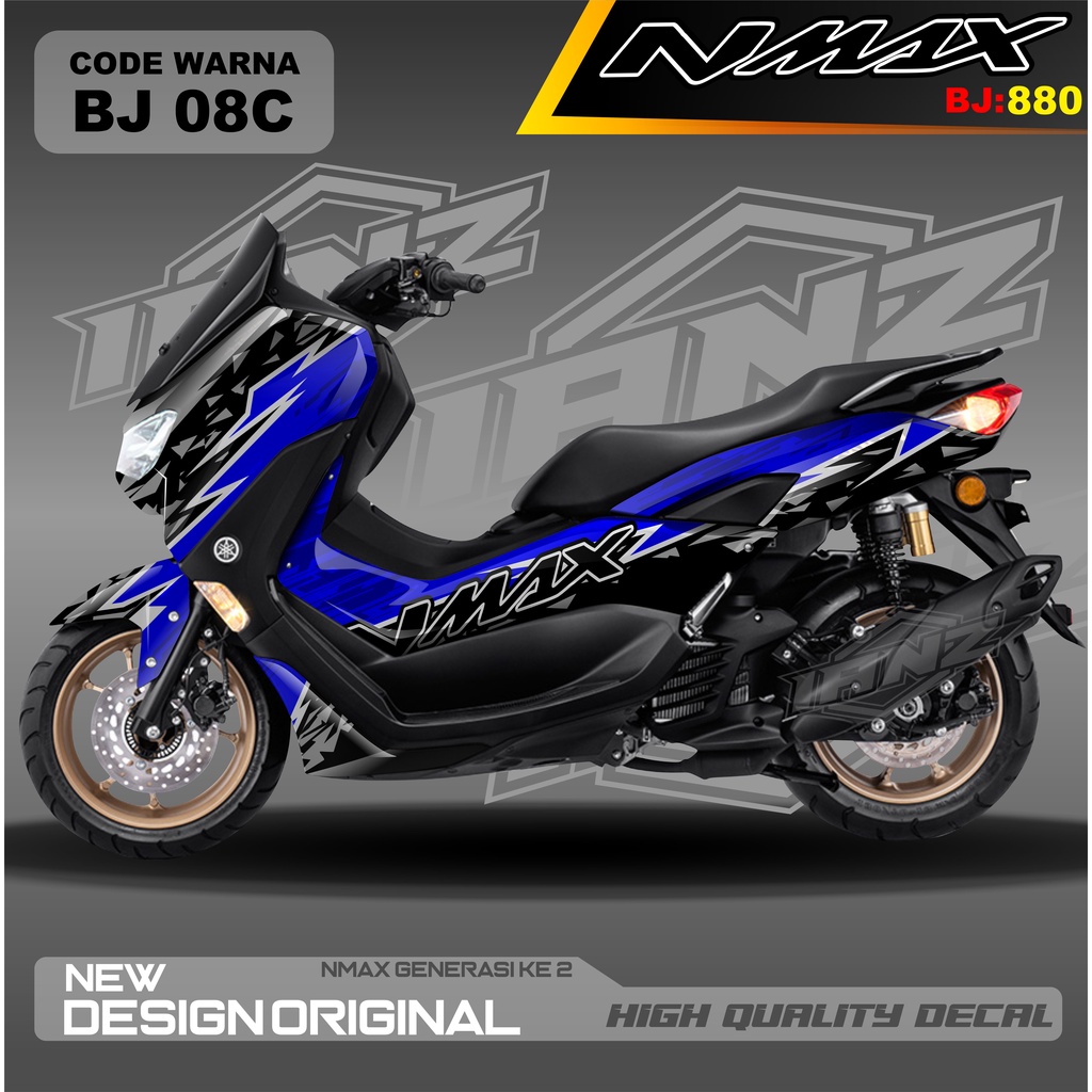 STICKER NEW NMAX FULL BODY MOTOR / DECAL FULL BODY NMAX / DECAL STIKER FULL BODY NMAX / stiker decal nmax terbaru