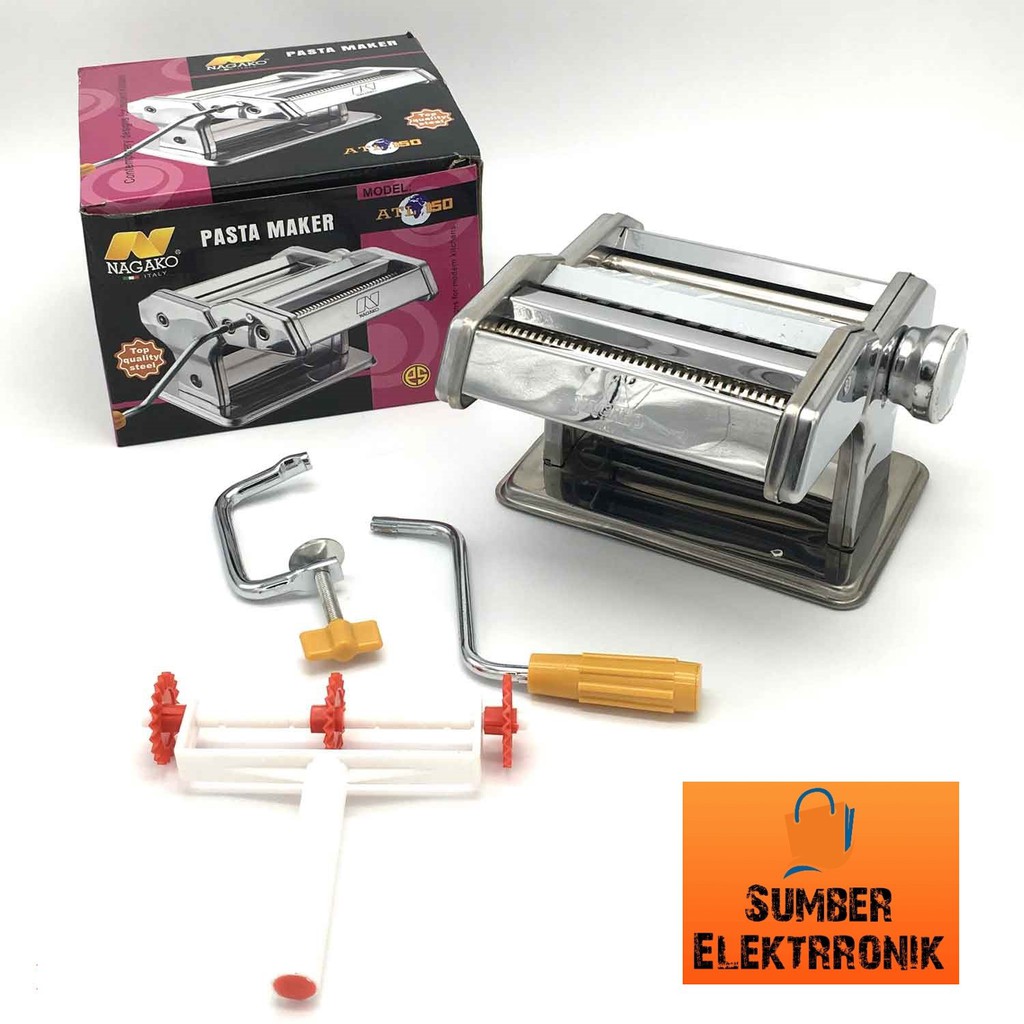 NAGAKO PASTA MAKER // GILINGAN MIE // GILINGAN MOLEN TOP QUALITY STEEL Free Bubble