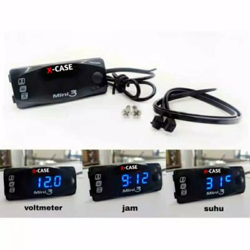 Volt Meter Motor Volt Meter Aki Digital Alat Pengukur Aki Motor