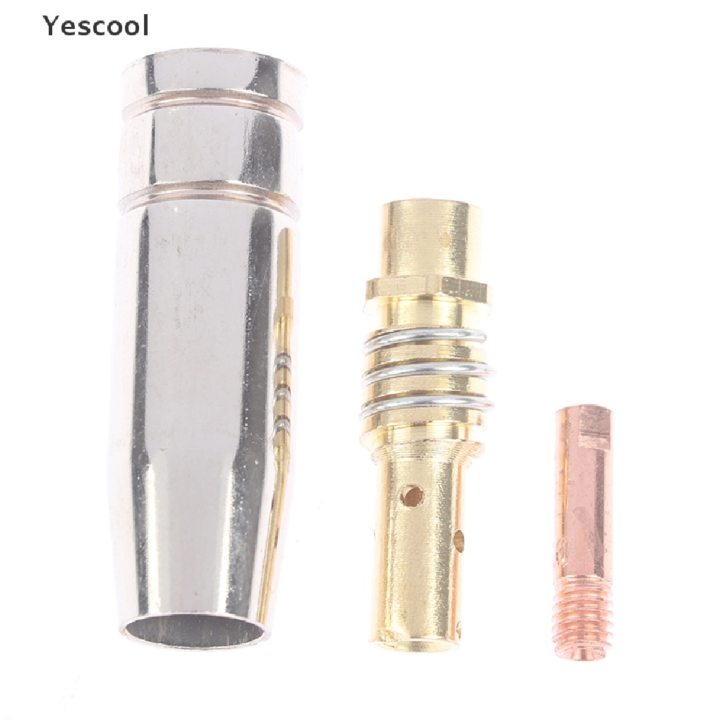 Yescool 3pcs Nozzle Obor Las Plasma Binzel 15AK Untuk Mesin MIG