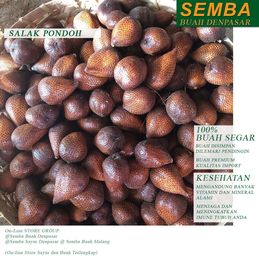 

SALAK PONDOH buah fruit sayuran sembako food makanan pangan fresh segar murah DENPASAR BALI