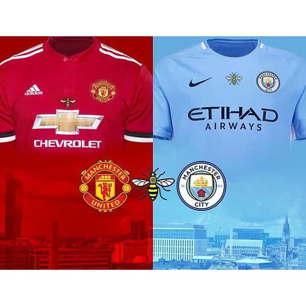 Terbaru Patch Worker Bee Manchester United & Manchester City 2017
