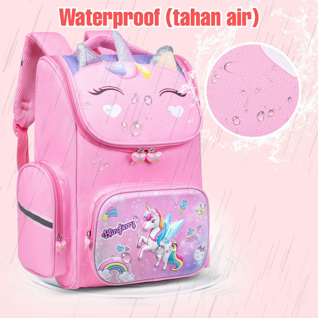 Tas Ransel Sekolah UNICORN Anak SD anak TK tas sekolah Tas Blingberry Original Tas Blingberry anak perempuan tas sekolah unicorn ransel