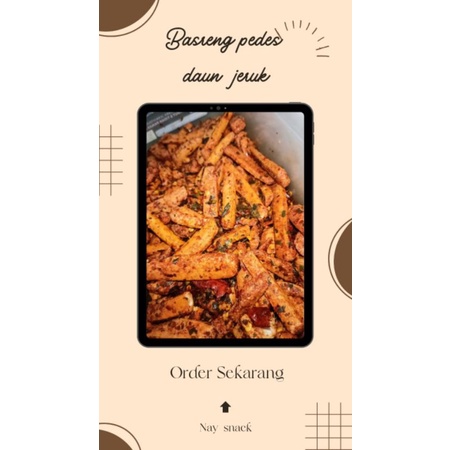 

Basreng pedes daun jeruk 500 gram
