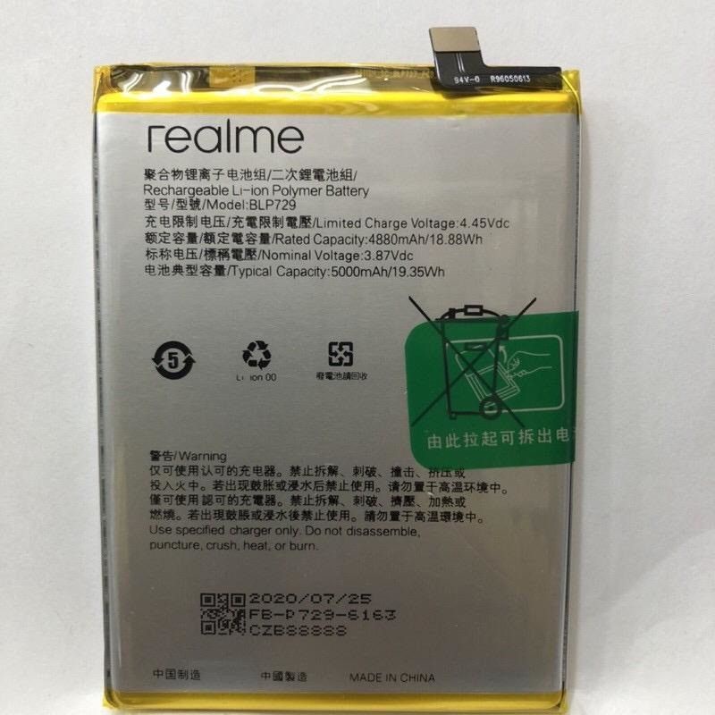 Batrai Realme BLP-729 ORI / Baterai Realme 5 / 5i / 5s / Realme C3