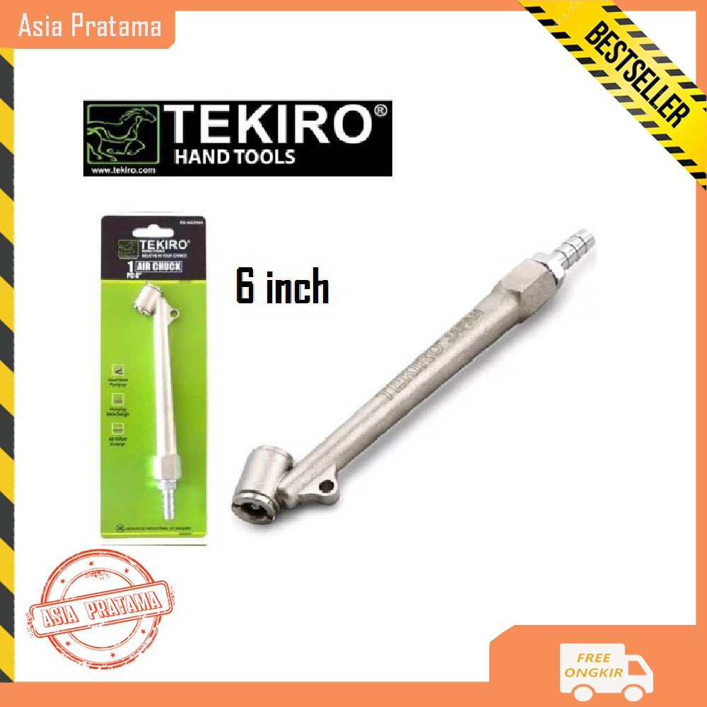 Termurah Tekiro Airchuck Kepala Isi Angin 6 Inch Air Chuck Ban Tire Chuck Sepeda Motor Mobil Pakai K
