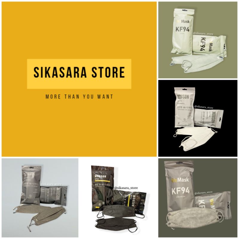 Masker Premium KF94 isi 10 pcs 4ply Impor Korea Non Medis Merek Mouson WeMask KF 94