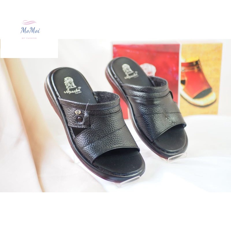 SENDAL PRIA KULIT ASLI APACHE RC 891 TERBARU SANDAL KULIT PRIA BISA COD