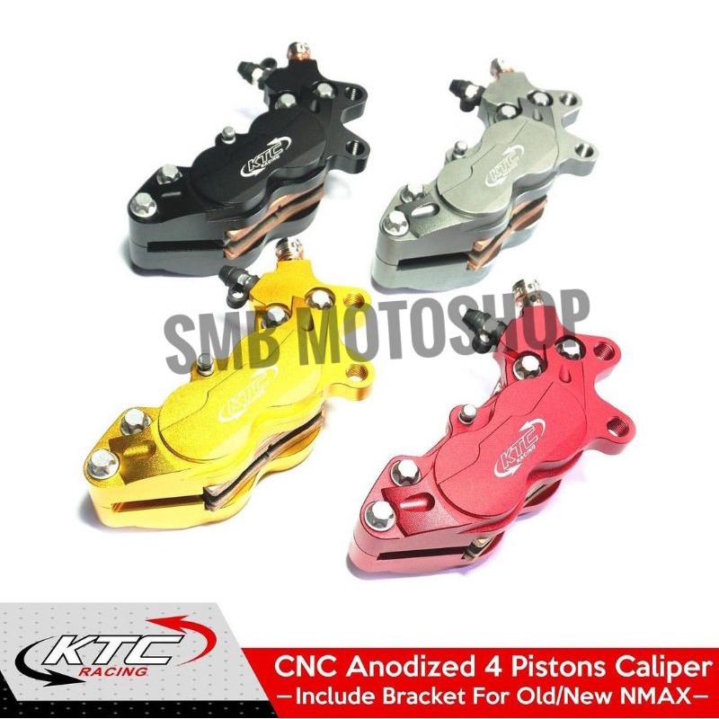 KALIPER DEPAN  NMAX OLD NMAX NEW KTC CALIPER  4 PISTON CNC