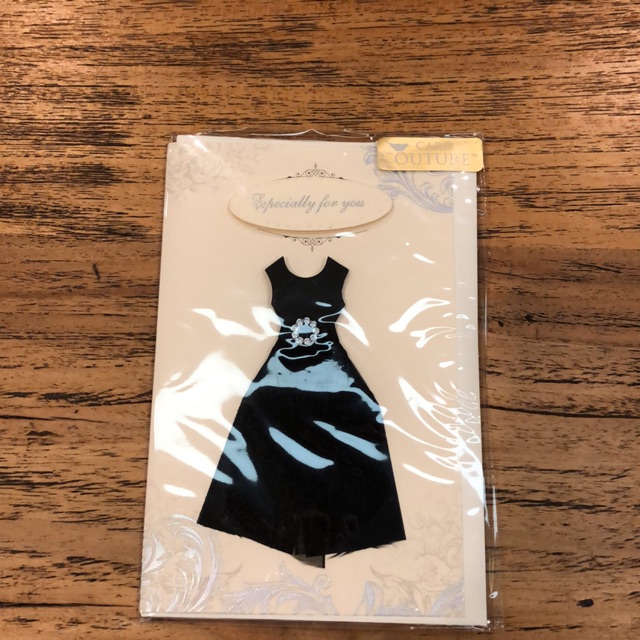 

Especially for you card (black dress)