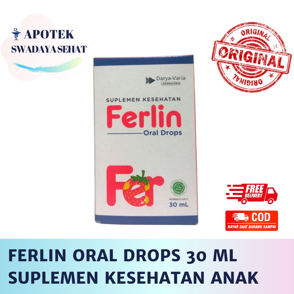 FERLIN DROPS 30 ML Drop Syrup - Suplemen Kesehatan Bayi Anak Multivitamin