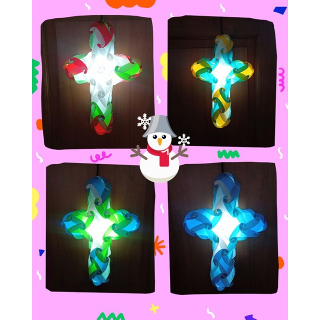Lampu Lampion Salib / Lampion gantung salib Kado natal unik Lampion tidur Kado Ultah unik / Lampu La