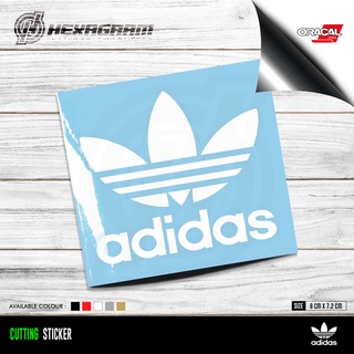 Jual Cutting Sticker Adidas Logo Stiker Logo Adidas Shopee Indonesia