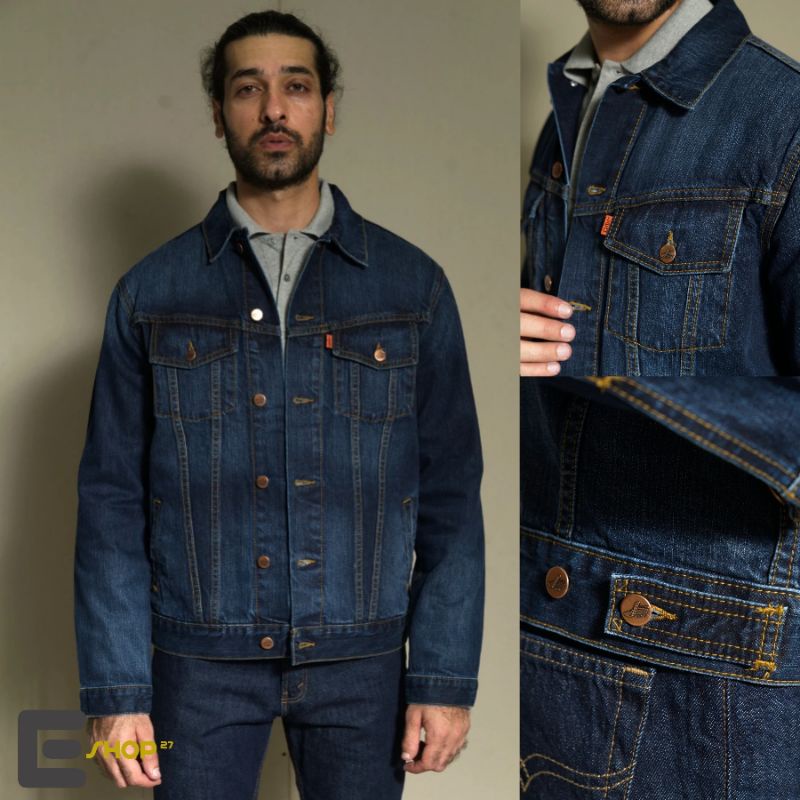 JAKET LEA JEANS ORIGINAL ( new) biru washing