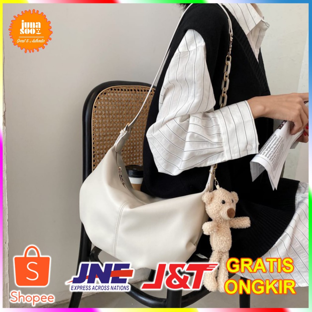 JUNASOO TAS SELEMPANG WANITA IMPORT MURAH KEKINIAN J3059/TAS CEWEK JAKARTA TERBARU/TAS WANITA KOREA