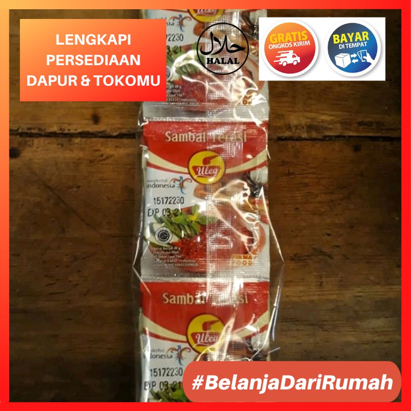 

SAMBAL TERASI ULEG 1 Pak isi 10 sachet