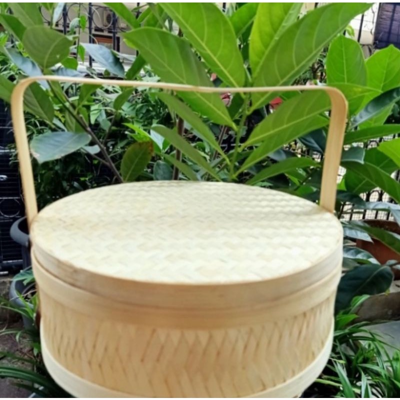 

Rantang bambu 1 susun diameter 25cm
