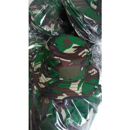 topi rimba pelbet pakai kawat/topi rimba loreng malpinas kawat/topi rimba tni ad