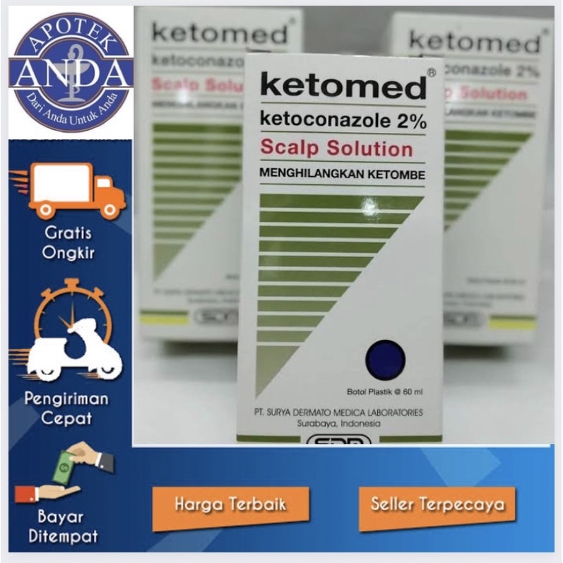 Ketomed shampo / ketomed sampo / shampo untuk ketome dan jamur