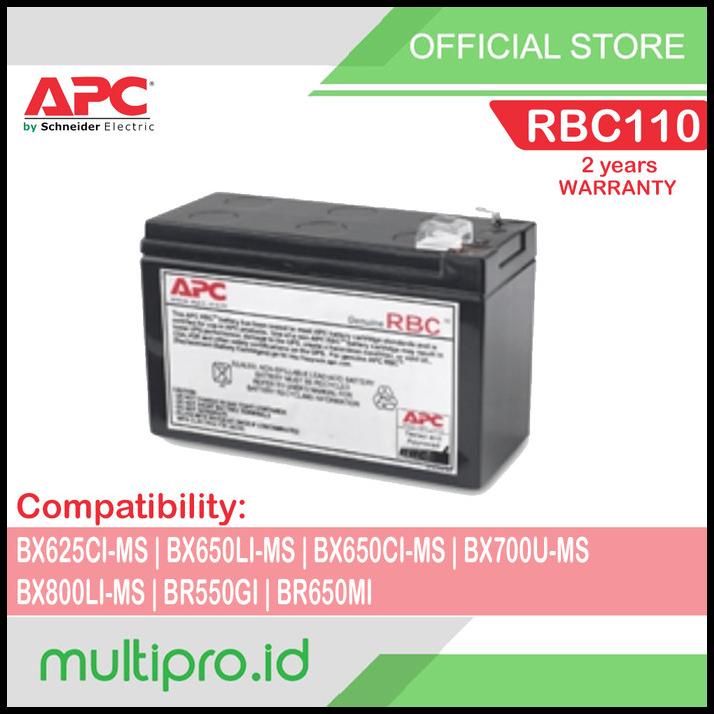 Baterai Ups Apc Bx625Ci-Ms Bx650Li-Ms Bx800Li-Ms Br550Gi, Rbc110