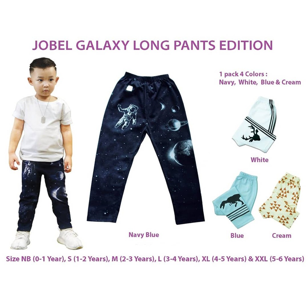 KAZEL JOBEL BABY BOY LONG PANTS GALAXY EDITION CELANA PANJANG ANAK 4IN1