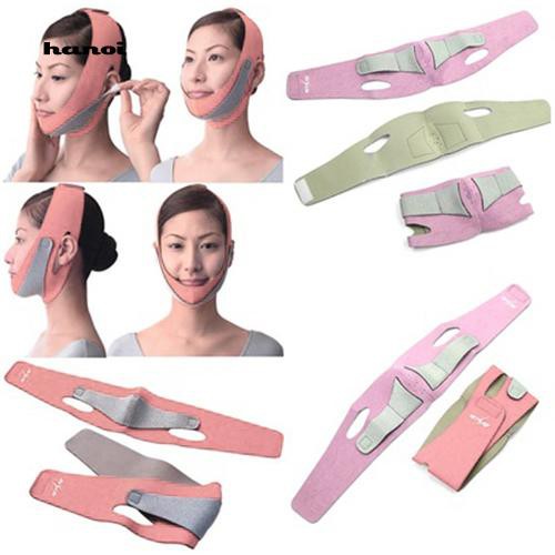 [Bayar Di Tempat]HN❤Anti Wrinkle V Line Half Face Cheek Lift Slimming Strap Chin Slim Mask Belt