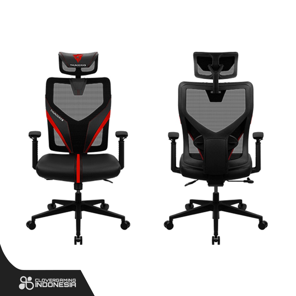 ThunderX3 YAMA1 Gaming Chair - AeroCool Black Red Blue Cyan