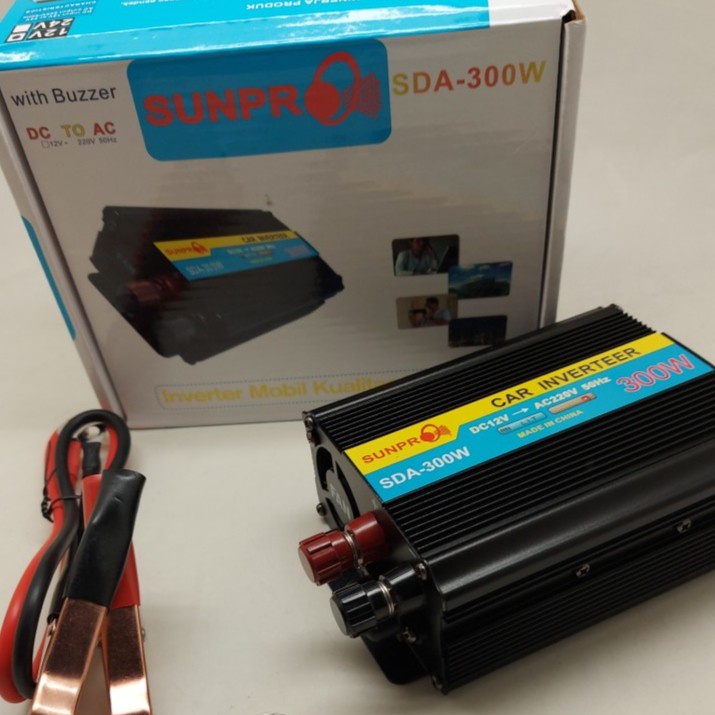 COD INVERTER SUNPRO SDA-300W DC TO AC 12V-220V / / INVERTER MOBIL SDA-300WATT