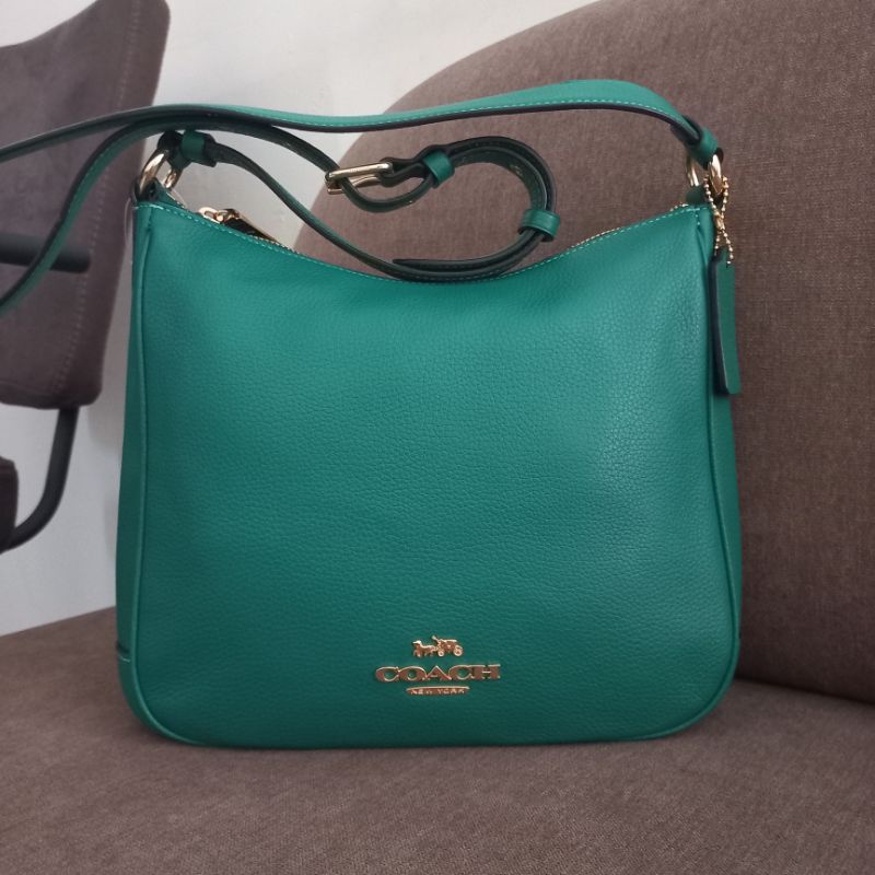 TAS WANITA COACH ELLIE FILE BAG BRIGHT JADE SALE MINOR DEFECT