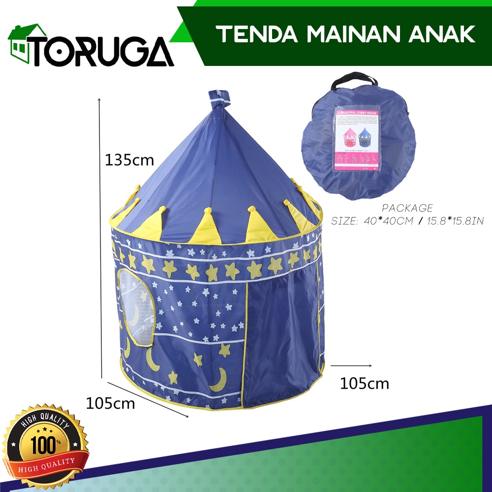 Tenda Mainan Anak Kastil Portable Tent Mandi Bola Portable Tent Material Polyester